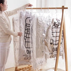 Transparent Vacuum Storage Bags – Compressed Wardrobe Organizer for Clothing