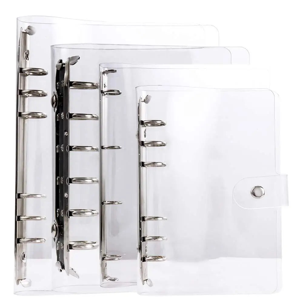 Transparent Loose Leaf Ring Binder – A4-A7 Planner for School and Office