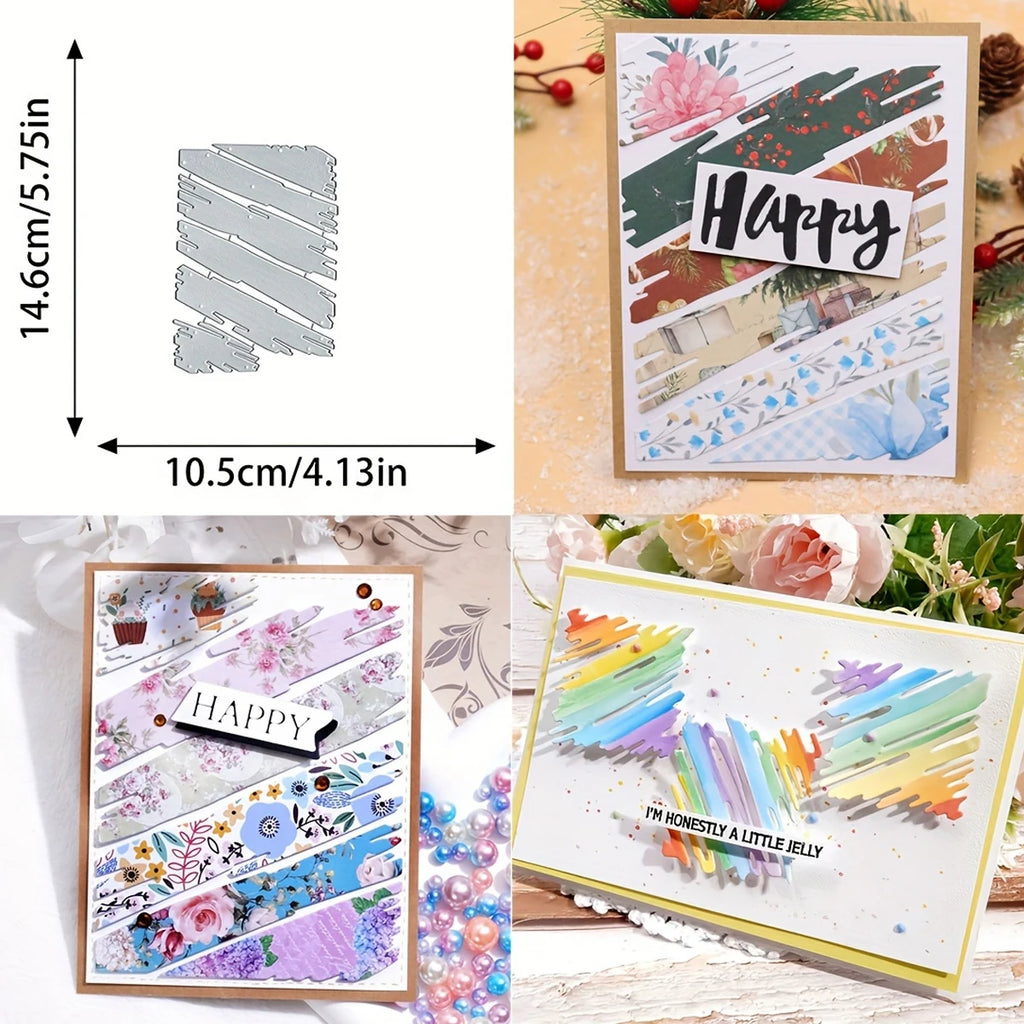 Square Pattern Metal Cutting Die – Embossing Template for Scrapbooking