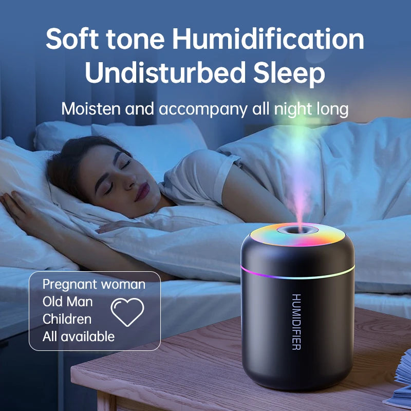 Mini USB Air Humidifier – Portable Essential Oil Diffuser for Car and Home