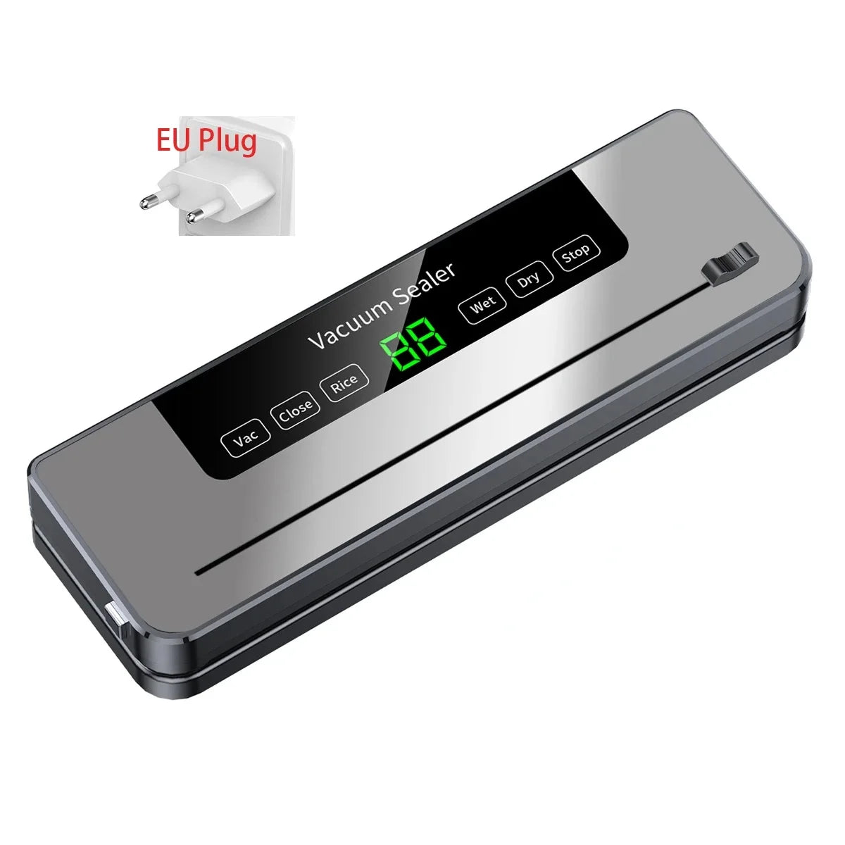 Electric Vacuum Sealer – UV Sterilization with Cutter for Food Storage