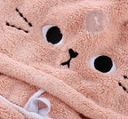 Microfiber Cat Ear Hair Towel – Quick Dry Absorbent Turban for Bath and Shower