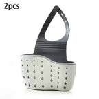 Adjustable Rubber Sink Caddy – Hanging Faucet Basket for Kitchen Organization