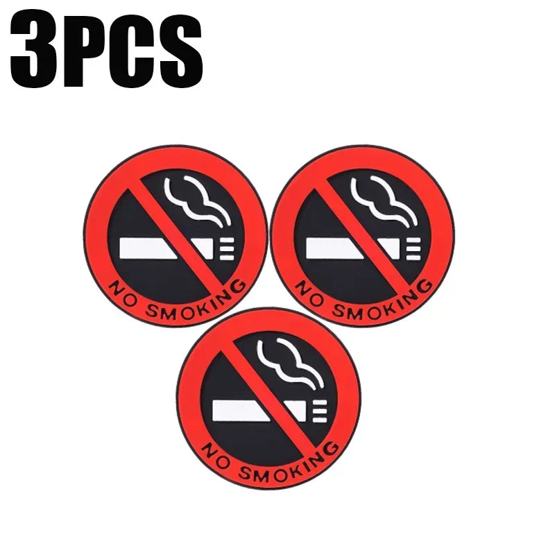 No Smoking Warning Decal – Adhesive Safety Sign for Cars and Home