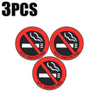 No Smoking Warning Decal – Adhesive Safety Sign for Cars and Home