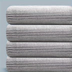 Striped Bamboo Hand Towel – Absorbent Soft Bathing Cloth for Home Bathroom 35x75cm