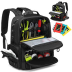 Heavy Duty Tool Backpack – Portable Organizer for Electricians and Plumbers