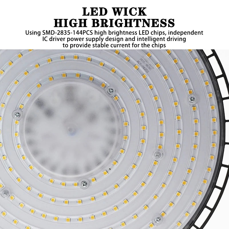 UFO LED High Bay Light – 200W Waterproof Industrial Lighting for Warehouse
