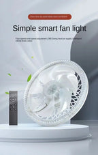 Modern LED Ceiling Fan Light – Remote Controlled E27 Lamp for Bedroom