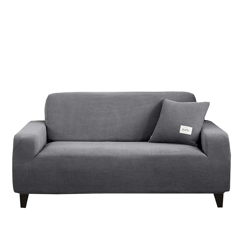 Jacquard Stretch Sofa Cover – Elastic Slipcover for L Shape and Standard Couches