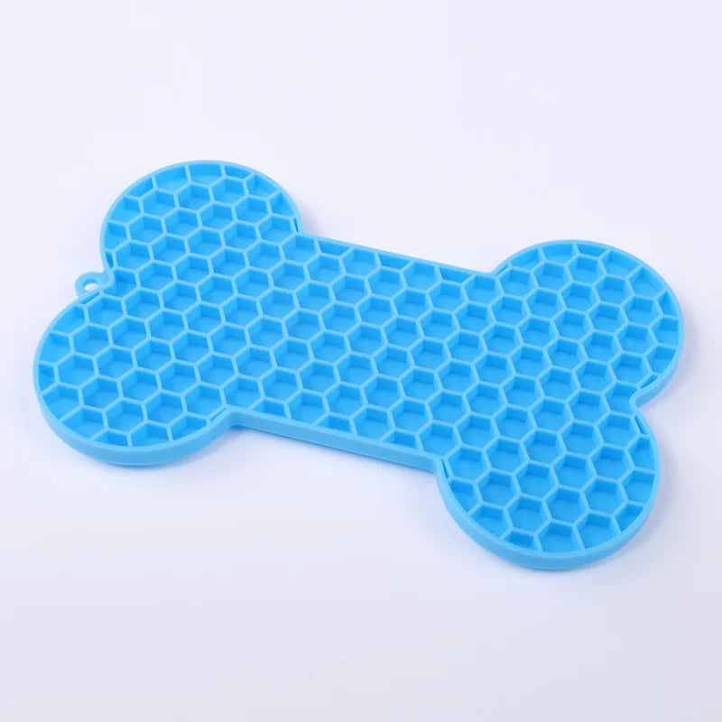 Silicone Slow Feeder Mat – Anti-Choking Pet Licking Bowl for Bath and Grooming