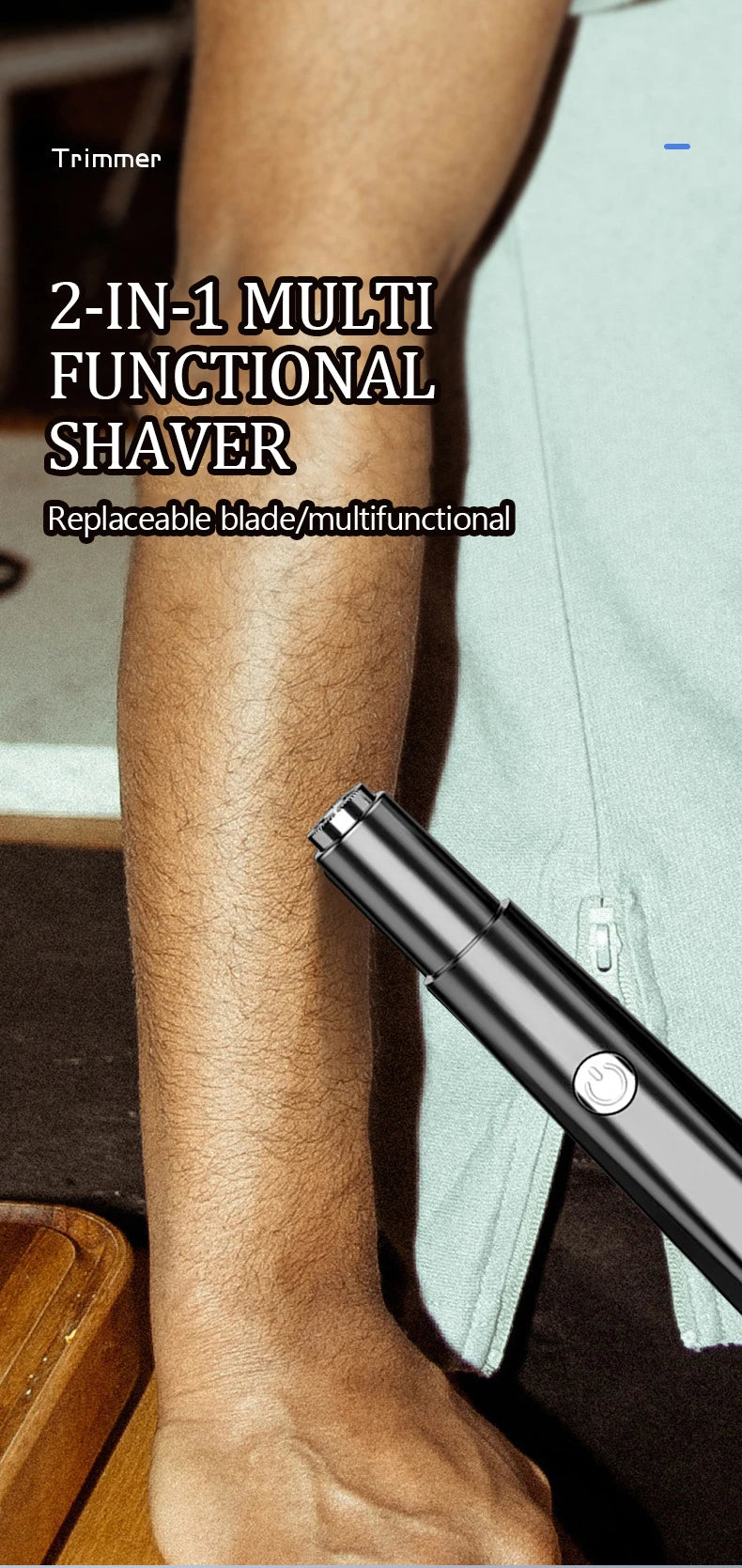 Electric Nose Hair Trimmer – Rechargeable Grooming Tool for Men