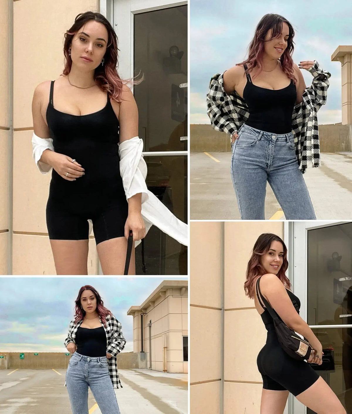 One-Piece Shapewear Bodysuit – Slimming Hip Lift Corset for Tummy Control