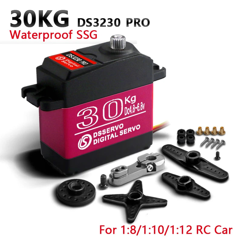 Waterproof Digital Metal Gear Servo – High Speed RC Steering for 1/8 1/10 Cars