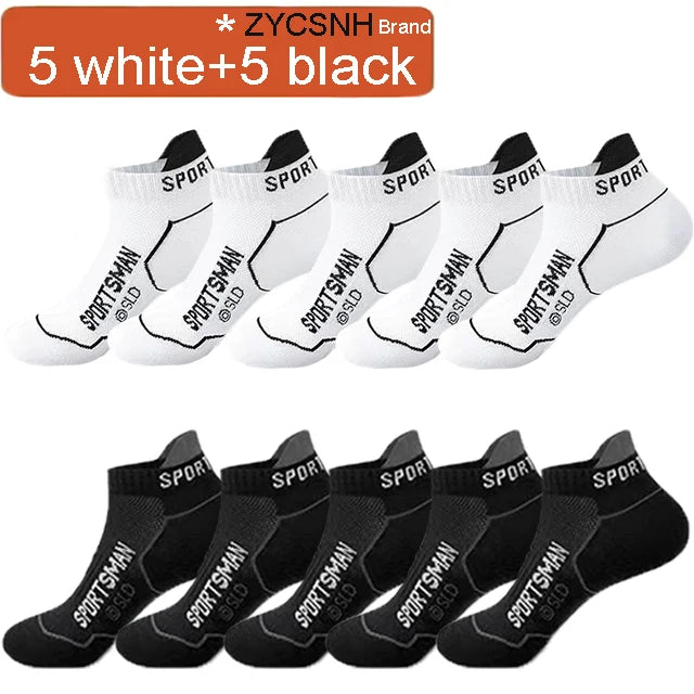 Breathable Cotton Ankle Socks – Lightweight Athletic Footwear for Summer Sports