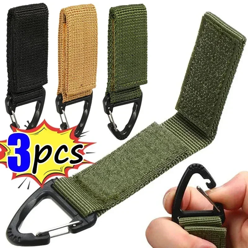 Nylon Tactical Glove Hook – Durable Carabiner Clip for Outdoor Camping