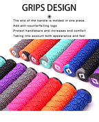 Silicone MTB Lock-On Grips – Anti-Slip Shock Absorbing Handles for Downhill