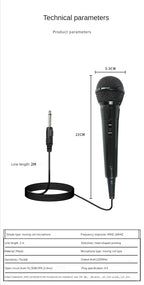 Wired Karaoke Microphone – 16.4ft XLR Condenser Mic for Singing Performance