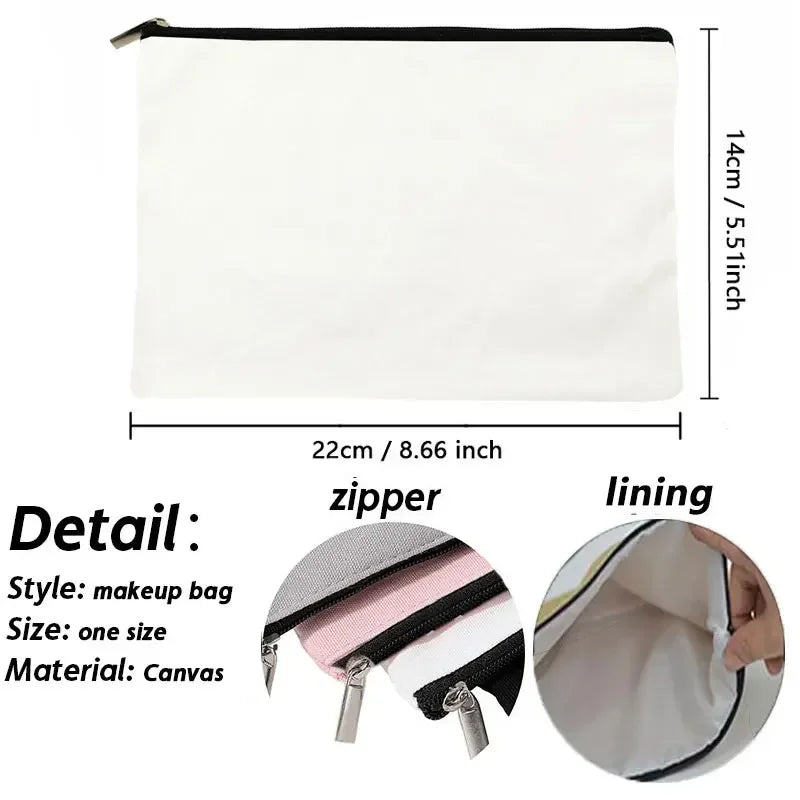 Canvas Friends Makeup Bag – Eco-friendly Cosmetic Organizer for Travel