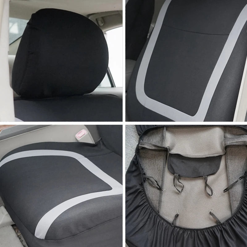 Universal Fabric Car Seat Covers – Breathable Polyester for Truck and SUV