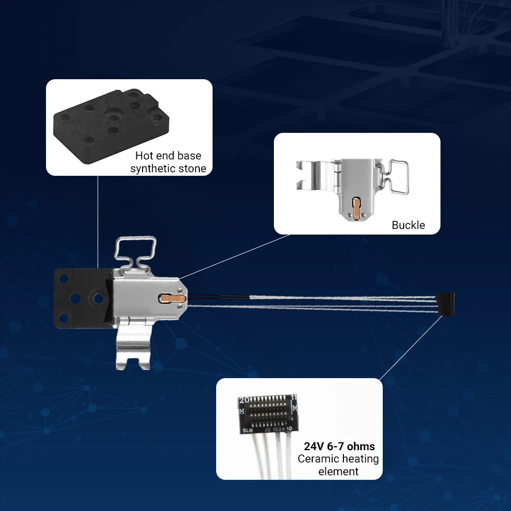 Hotend Heating Assembly Kit for Bambu Lab A1 and A1 Mini 3D Printer Repair