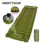 Inflatable Sleeping Pad – Built-in Pillow for Camping Hiking and Travel