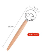 Danish Dough Whisk – Stainless Steel Wire Tool for Baking Artisan Bread