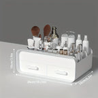 Large Plastic Makeup Organizer – Multi-Drawer Storage for Vanity Desktop