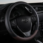 PU Leather Steering Wheel Cover – Non-Slip Grip for Universal Car Interior