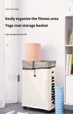 Rolling Slim Laundry Hamper – 22 Inch Waterproof Sorter for Home Organization