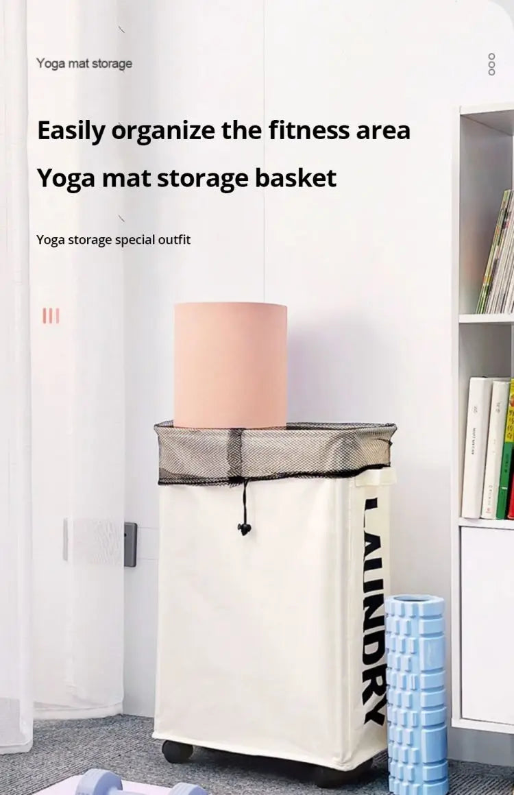 Rolling Slim Laundry Hamper – 22 Inch Waterproof Sorter for Home Organization