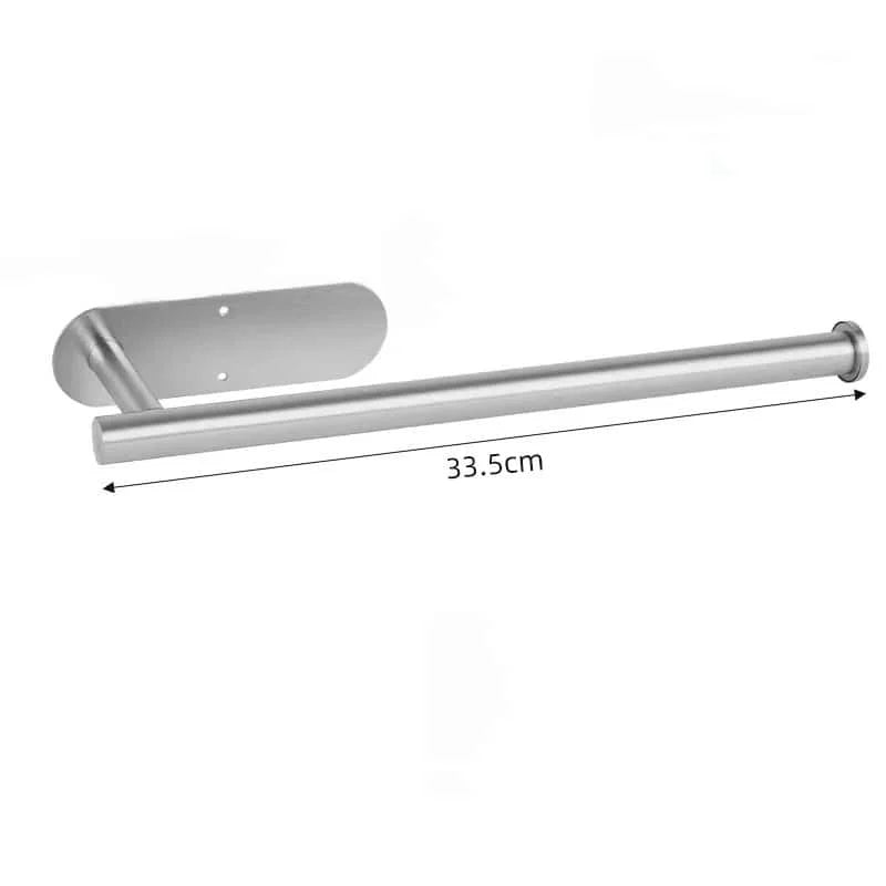 Adhesive Paper Towel Holder – Wall Mounted Rack for Kitchen and Bathroom