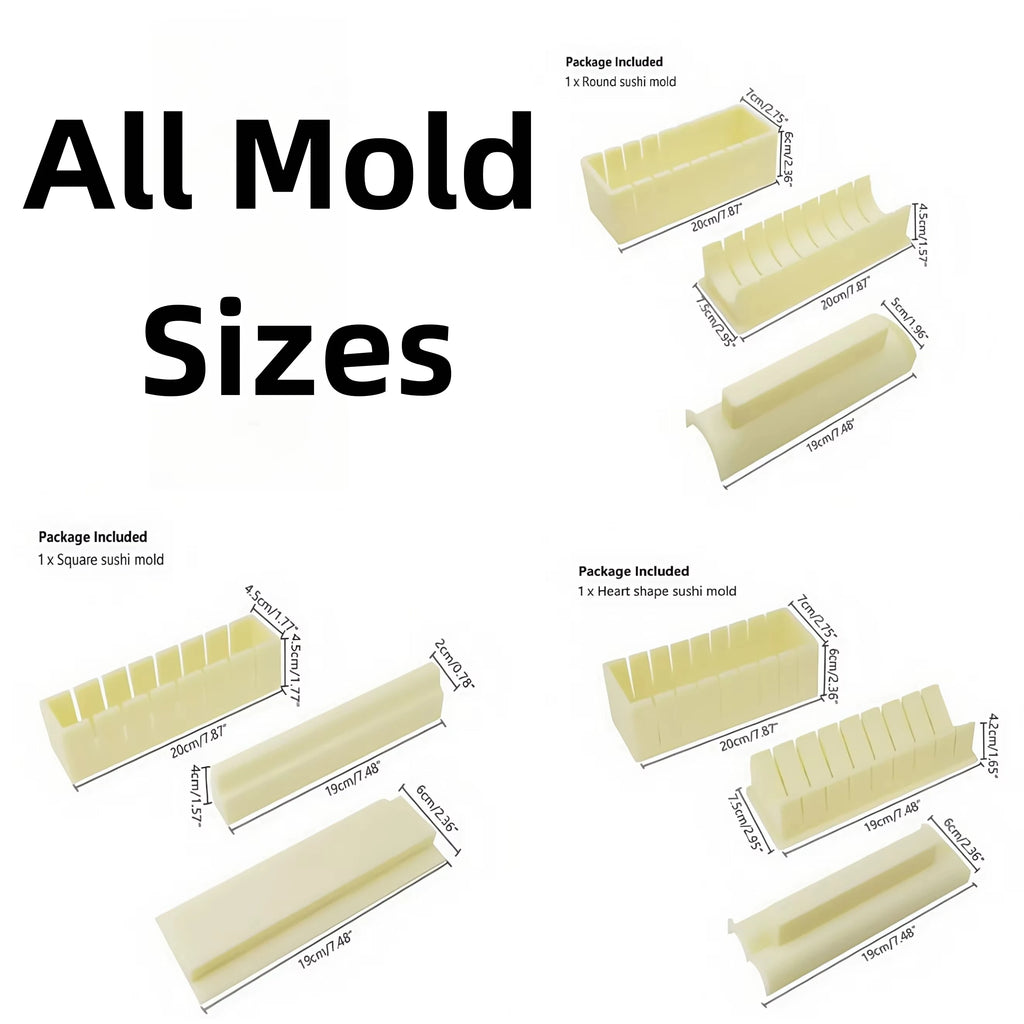 Sushi Making Kit – DIY Rice Roll Mold for Home Beginners