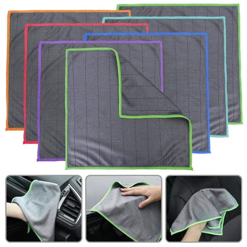 Microfiber Cleaning Cloth – Streak-Free Lint-Free Towel for Kitchen and Glass