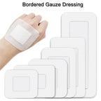 Sterile Bordered Gauze Pads – Waterproof Adhesive Wound Dressings for First Aid