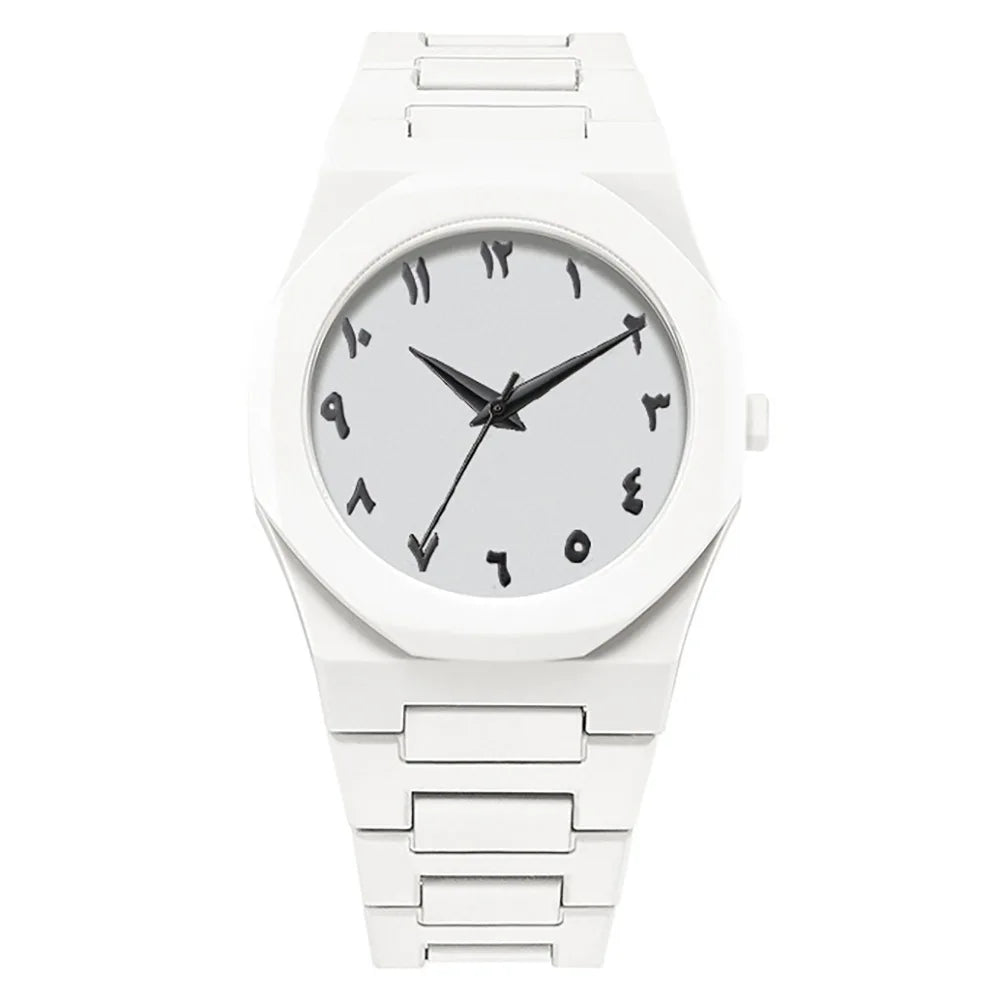 Minimalist Men's Quartz Watch – Arabic Numeral Dial for Casual Daily Wear