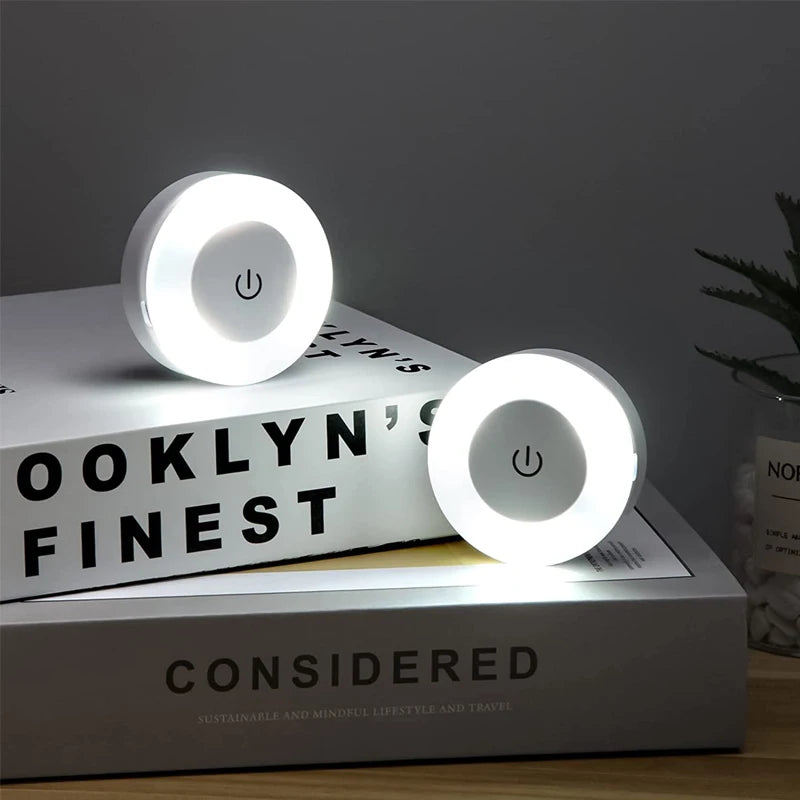 Magnetic USB LED Night Light – Portable Rechargeable Lamp for Bedroom and Kitchen