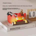 Calcifer Resin Key Holder – Cute Flame Statue for Entryway Home Decor