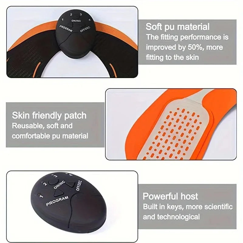 Wireless Hip Trainer – Electric Muscle Stimulator for Fitness and Slimming