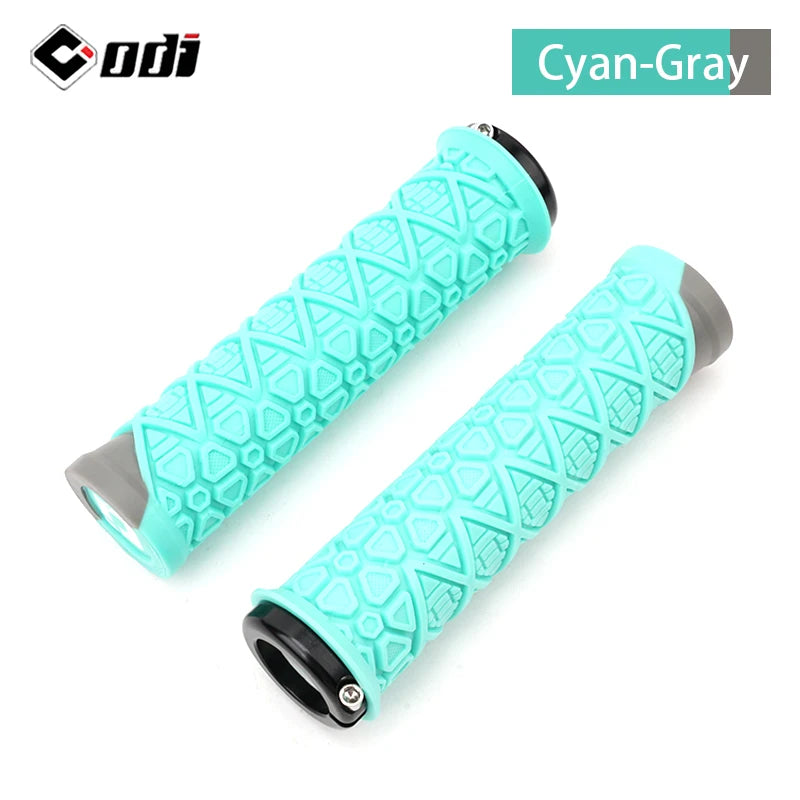 Silicone MTB Lock-On Grips – Anti-Slip Shock Absorbing Handles for Downhill