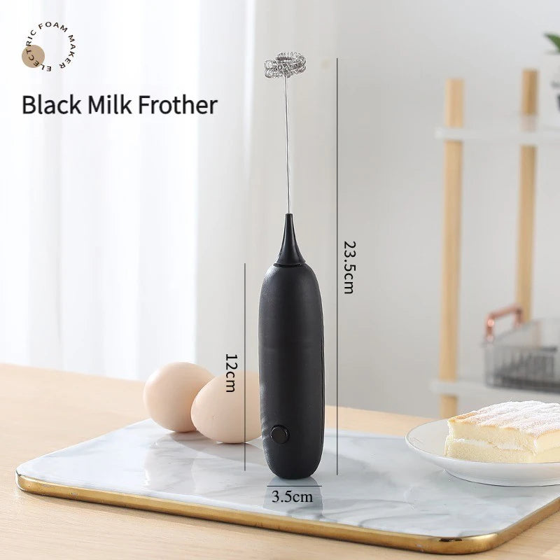 Handheld Electric Milk Frother – Automatic Kitchen Whisk for Coffee Foaming