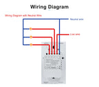 Smart Wifi Touch Light Switch – No Neutral Wire Required for Home Automation