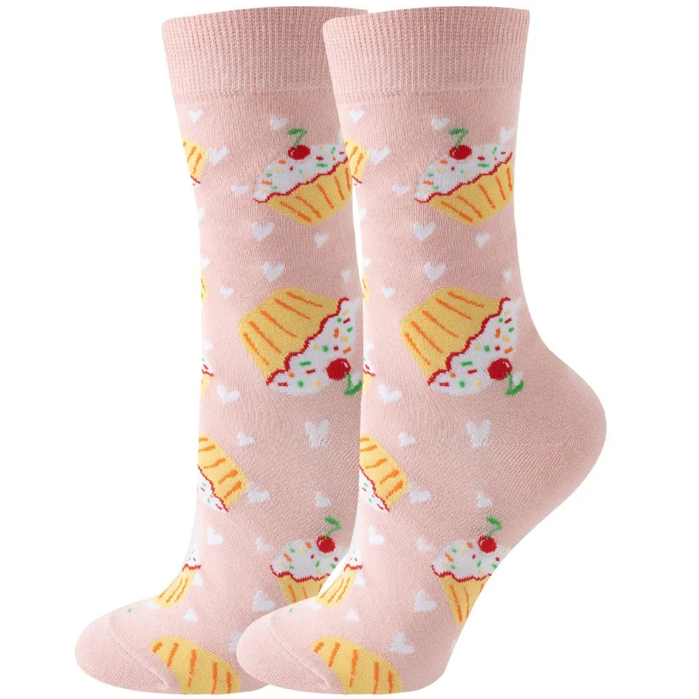 Colorful Cartoon Animal Crew Socks – Fun Harajuku Apparel for Men and Women