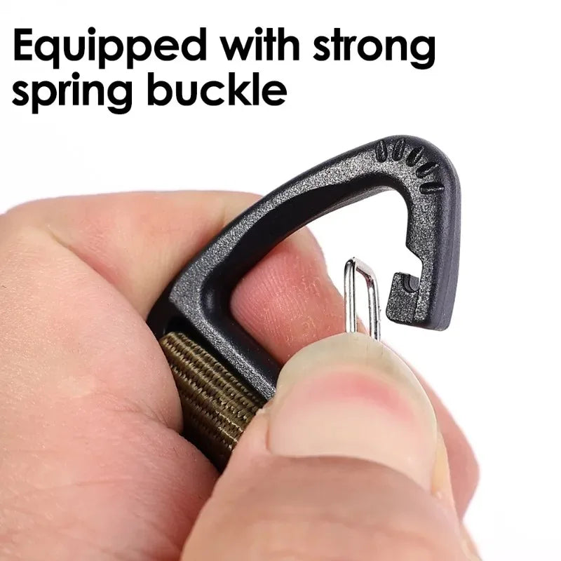 Nylon Tactical Glove Hook – Durable Carabiner Clip for Outdoor Camping