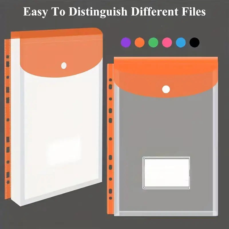 Expandable A4 Binder Pocket Organizer – Plastic Folders for Office Storage