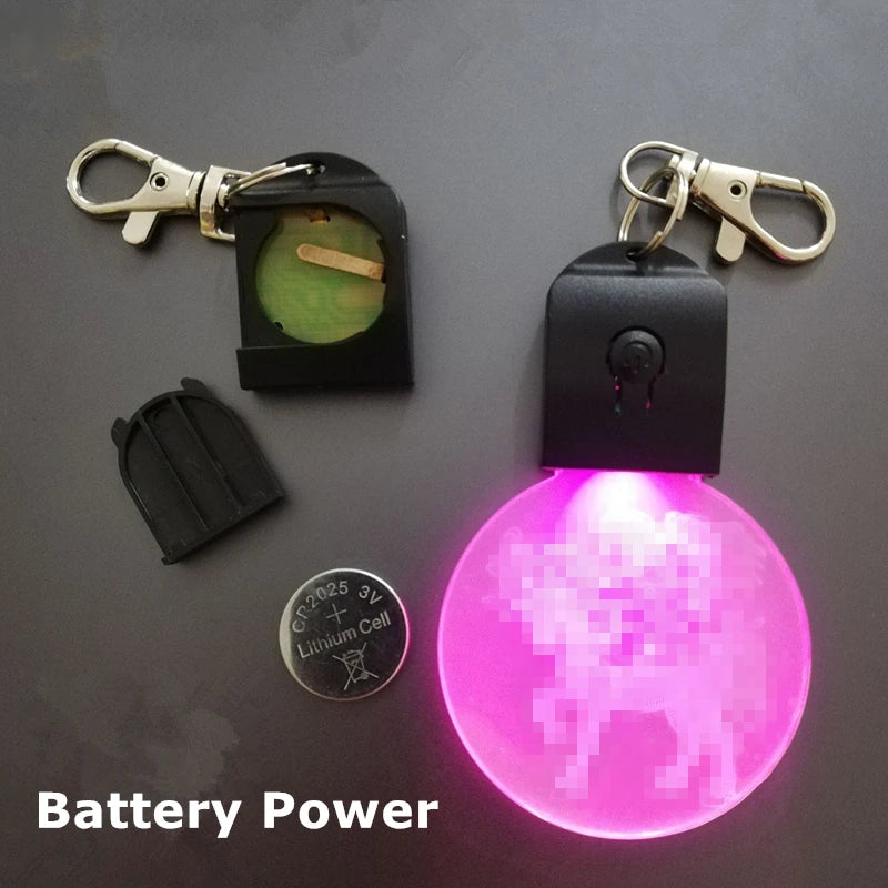 Acrylic LED Keychain – RGB Light Up Key Pendant for DIY Wedding Decor Gifts
