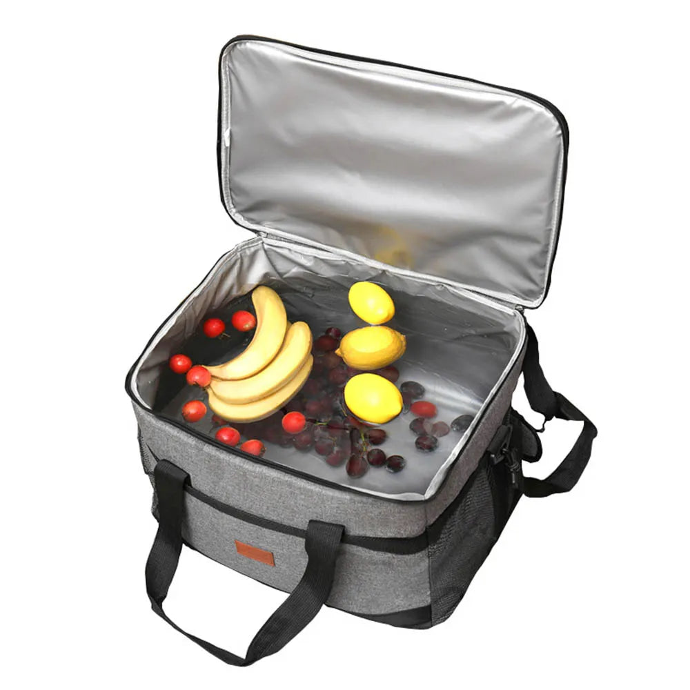 35L Collapsible Insulated Cooler Bag – Large Picnic Box for Outdoor Camping BBQ