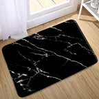 Abstract Marble Bath Mat Set – Geometric Non-slip Rugs for Bathroom Decor