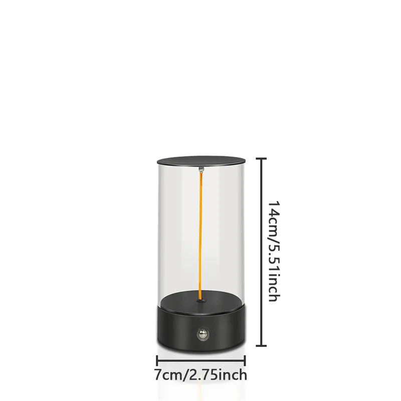 Magnetic LED Desk Lamp – Cordless Touch Control for Bedroom Nightstand