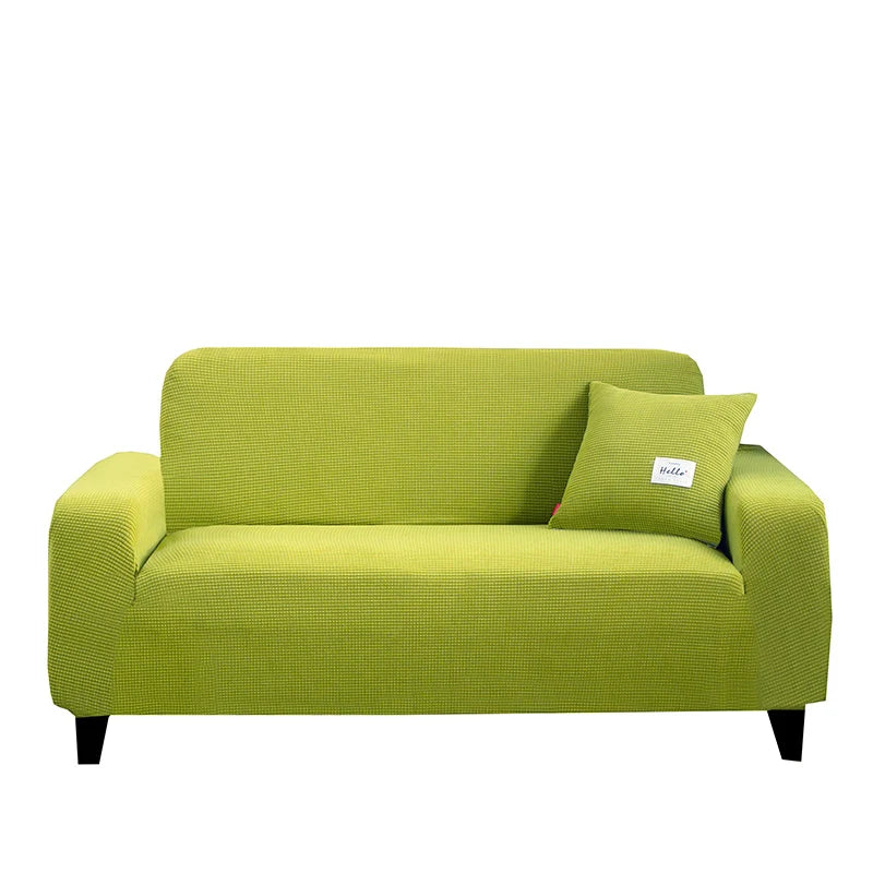 Jacquard Stretch Sofa Cover – Elastic Slipcover for L Shape and Standard Couches